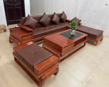 Sofa 2 văng chân xoắn gỗ sồi Nga SF125